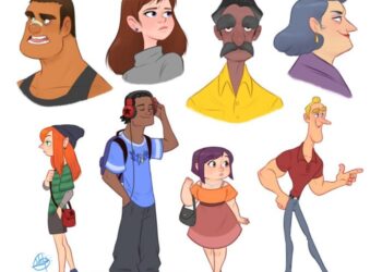 100 Modern Character Design Sheets You Need To See!